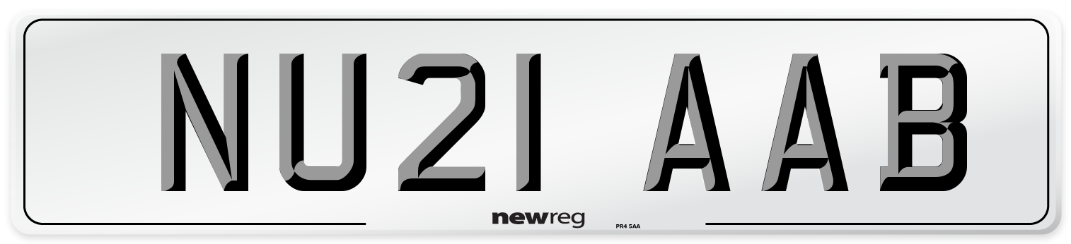 NU21 AAB Number Plate from New Reg